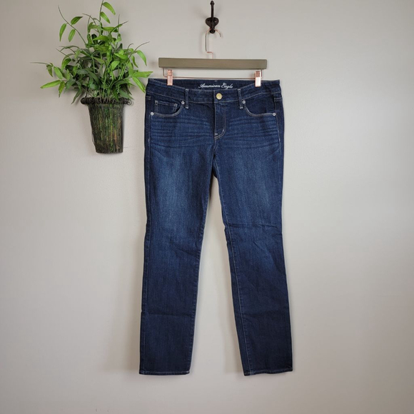 American Eagle Outfitters Denim - AE 12 Skinny Dark Wash Low Rise Stretch Jegging Jeans American Eagle Y2K